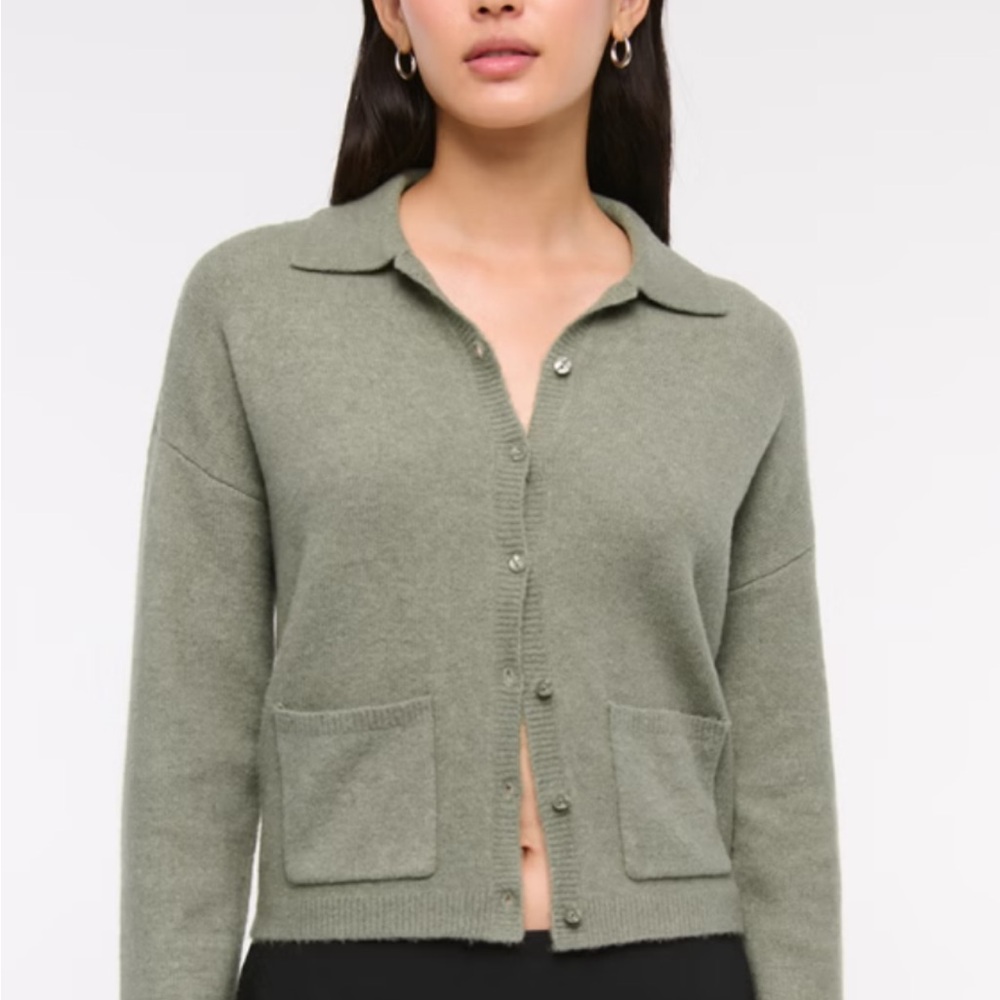 Abercrombie & Fitch collared Cardigan Sweater